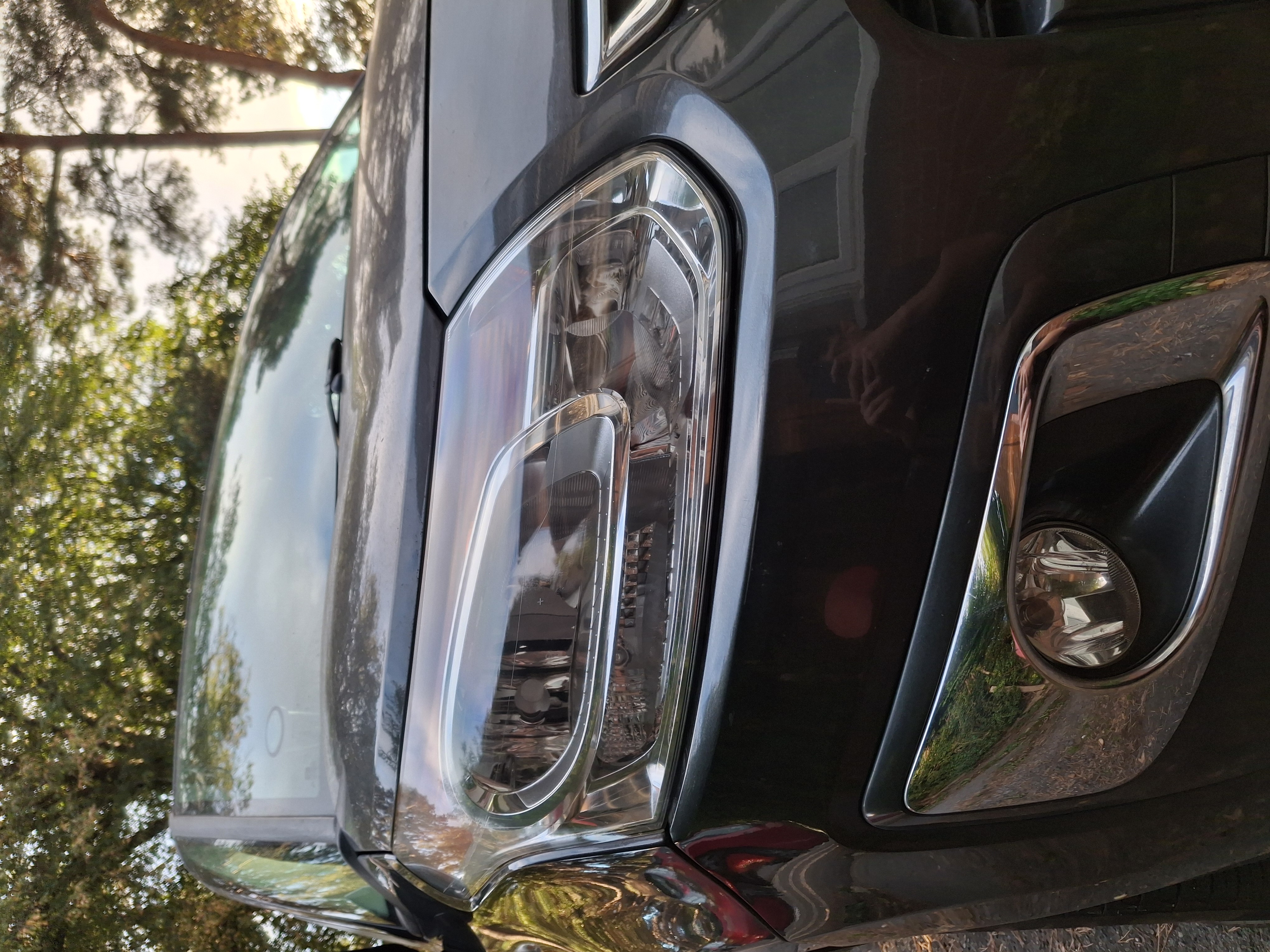 Headlight after restoration — crystal clear