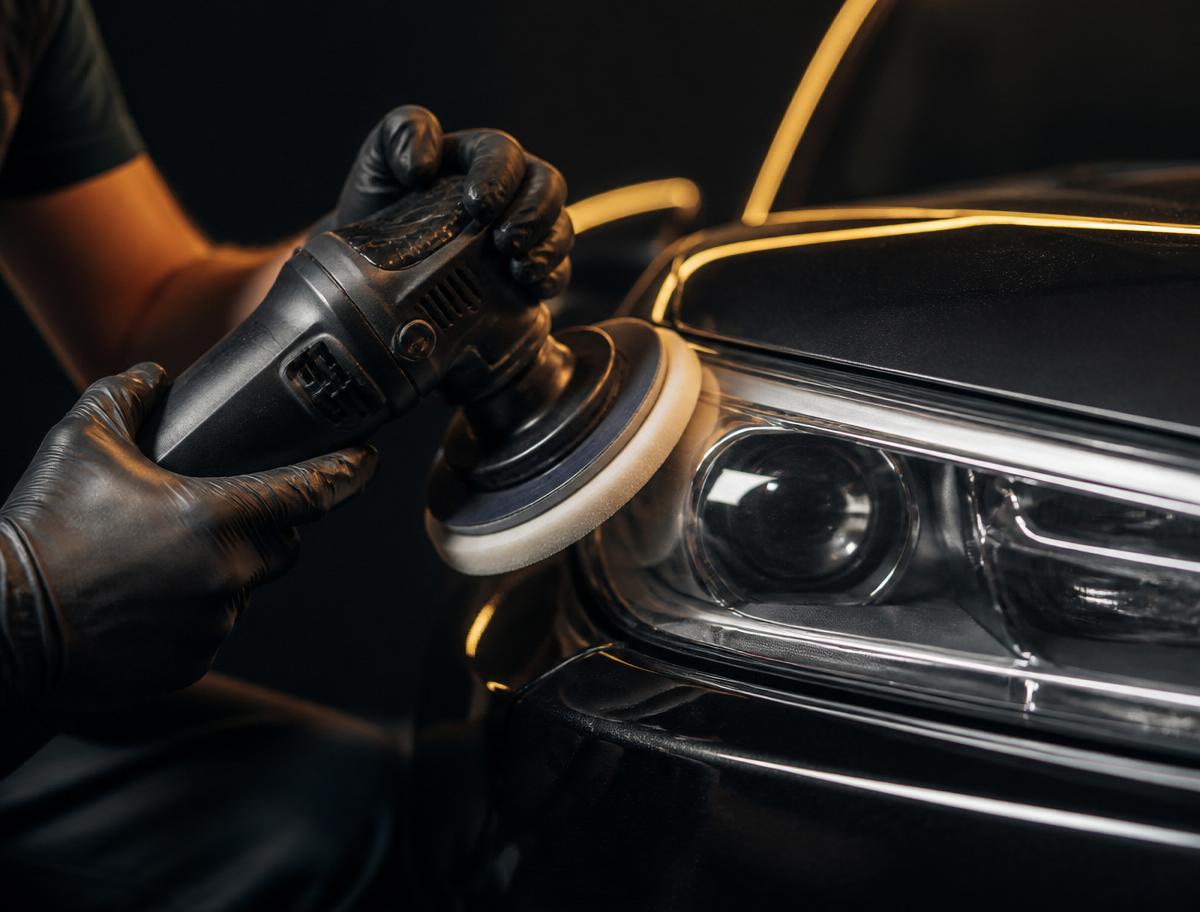Precision multi-stage wet sanding and machine polishing